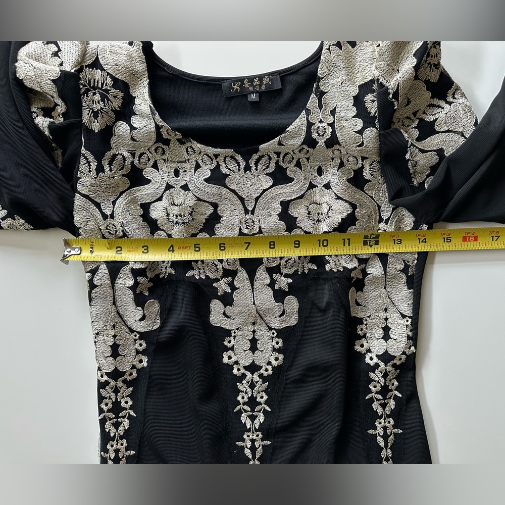 Long Sleeve Black Dress - Picture 4 of 8